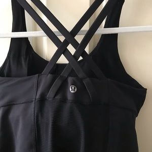 Lululemon Black built-in bra tank